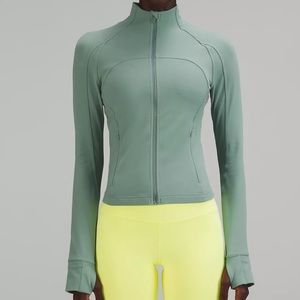Lululemon Cropped Define Jacket Nulu Tidewater teal size 8